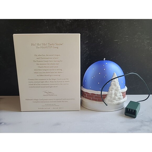 Hallmark Keepsake Peanuts Gang Ornament Ho! Ho! Ho! Tasty Snow Charlie Brown - Picture 4 of 10